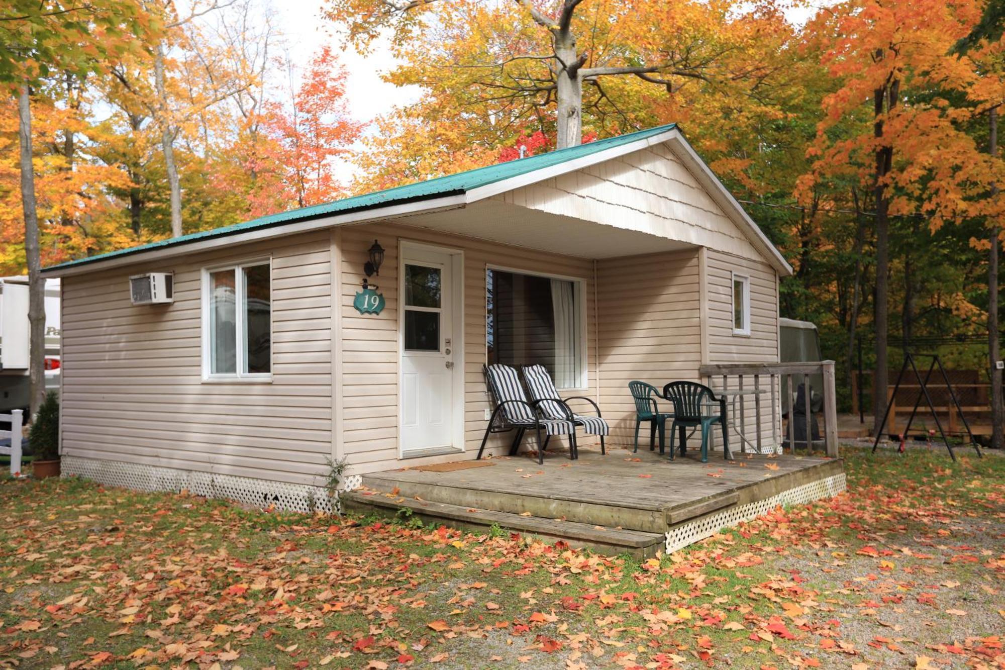 Camping Chalets Lac St-Augustin Ciudad de Quebec Exterior foto