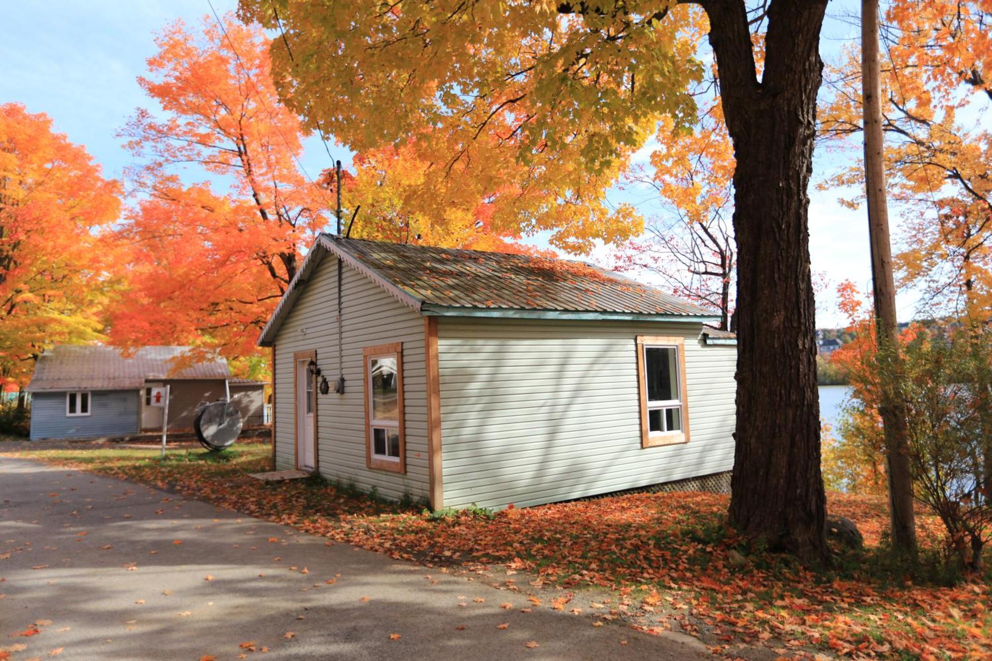Camping Chalets Lac St-Augustin Ciudad de Quebec Exterior foto